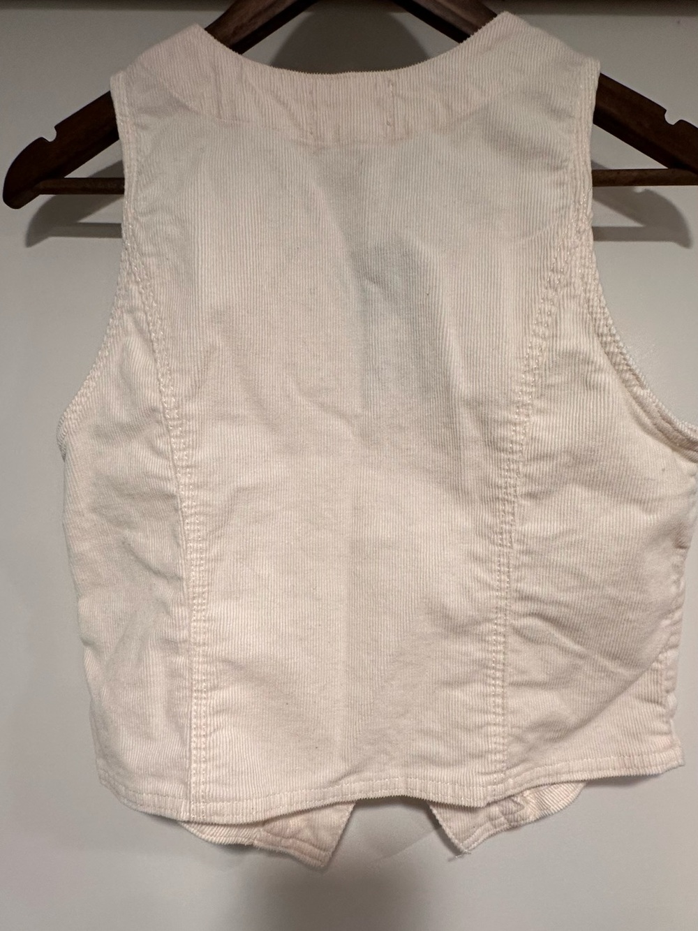 Universal Thread Cream Corduroy Button Vest - Picture 2 of 4